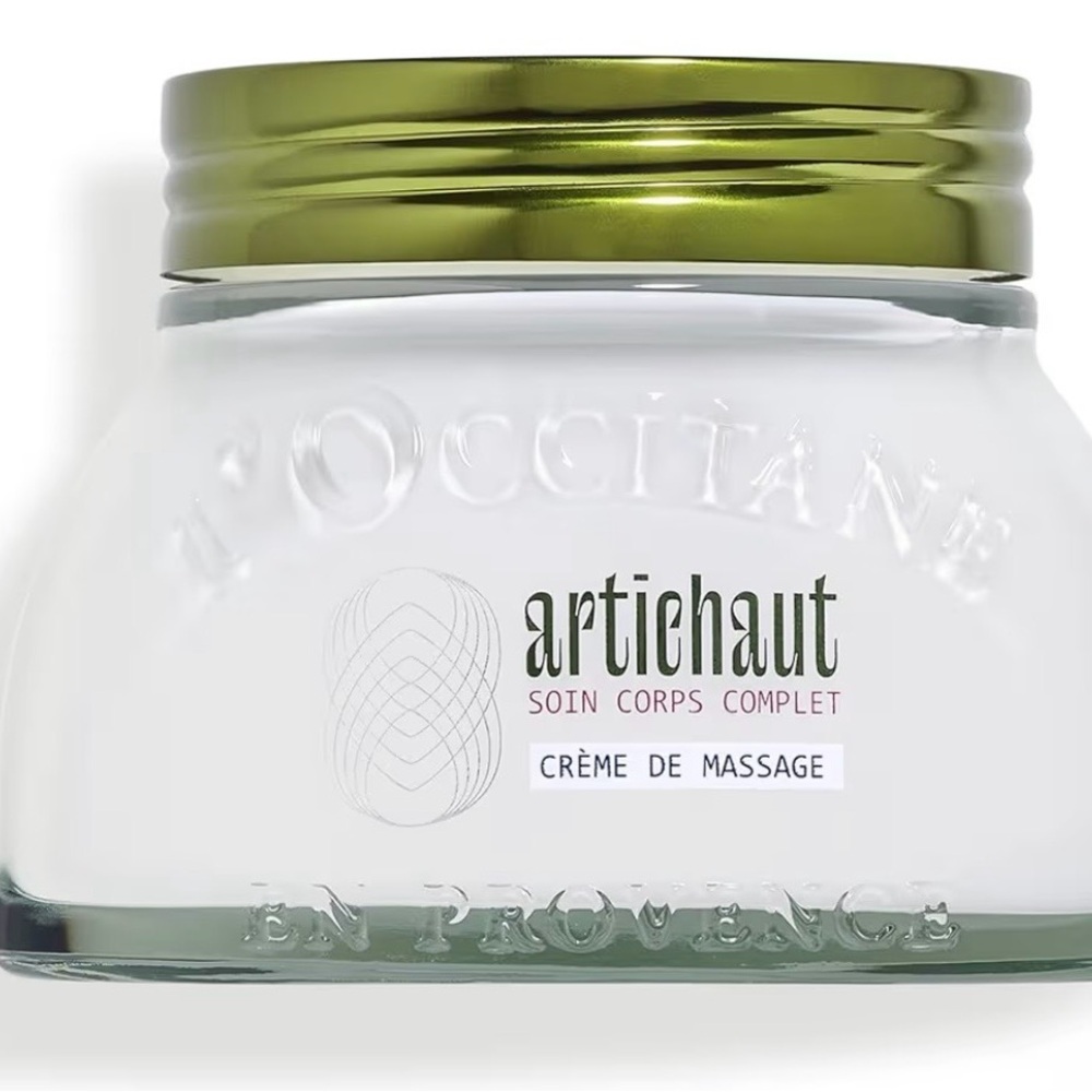 L'OCCITANE Artiehaut Massage Cream with Metallic Green Lid